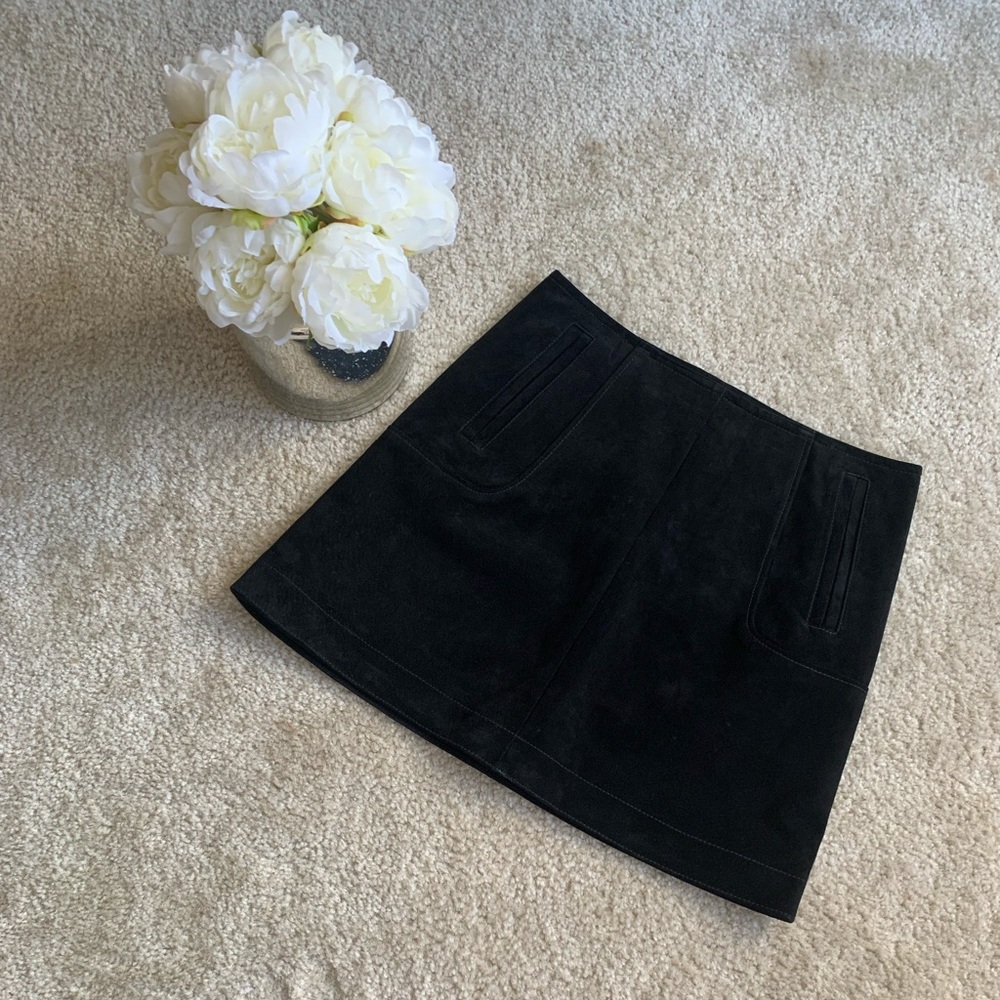 H&M A-Line Suede Skirt